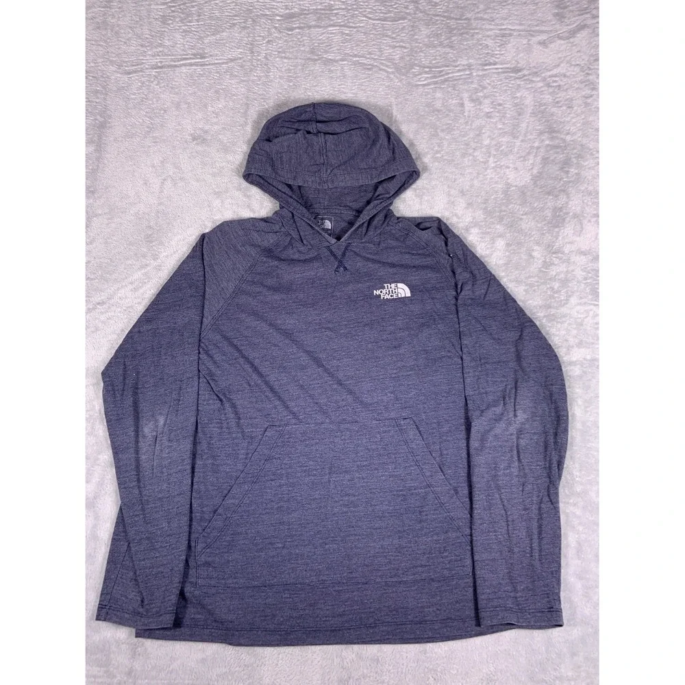 The North Face Hoodie Mens M Blue Long Sleeve Classic Fit